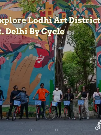 Explore Lodhi Art District with us. This image perfectly captures the blend of art, nature, and community that defines our tours.