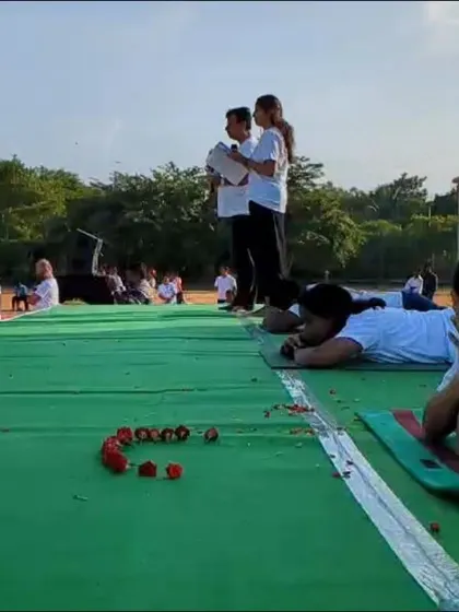 We were honored to co-host a large community yoga event for International Yoga Day, presided over by our esteemed MLA, bringing people from all walks of life together on the mat.