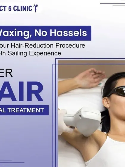 Leave the hassles of waxing and shaving behind. We make your hair reduction procedure a smooth sailing experience, as shown here with an underarm laser treatment that is quick, clean, and comfortable.