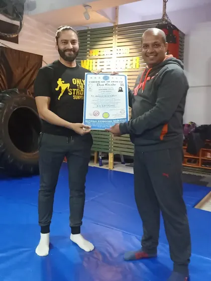 Congratulations to Khushbir Singh, one of our fittest students, on achieving his 1st Dan Black Belt in Kickboxing.