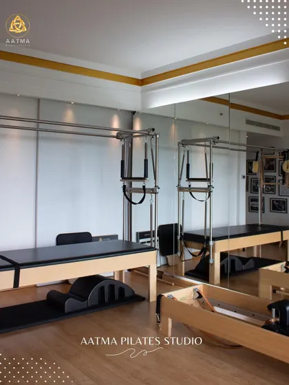 The studio is equipped with multiple Cadillacs and Reformers, allowing for a diverse and comprehensive training experience, whether in a private or duet session.