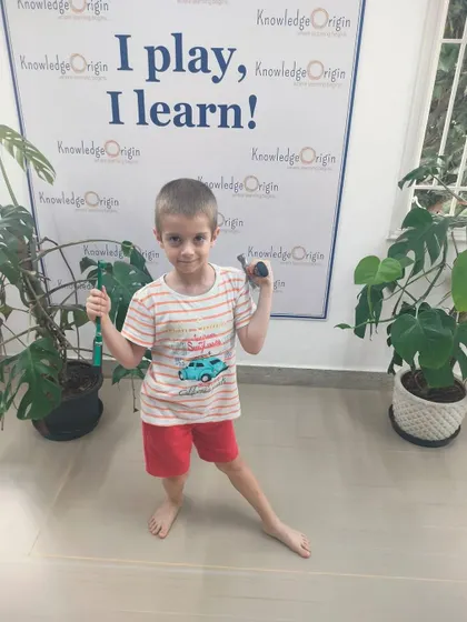 This camper is having a great time at our summer STEM workshop. The goal is always to make learning so fun that it doesn't feel like learning at all.