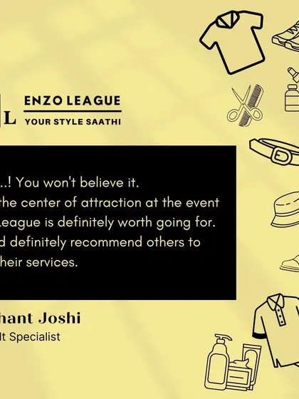 This is the kind of feedback that fuels my passion. Helping clients become the center of attraction and feel amazing is what being a 'Style Saathi' is all about.