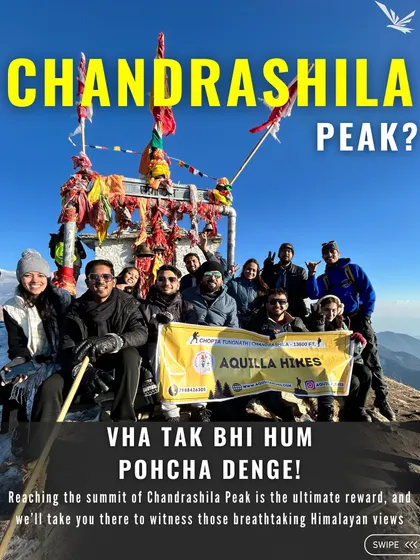 And what about Chandrashila Peak? We'll take you there too, so you can witness the breathtaking Himalayan views.