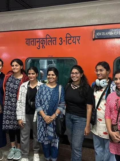 Another shot of the team heading to Delhi. Supporting them through this challenging and prestigious opportunity was a key priority for us.