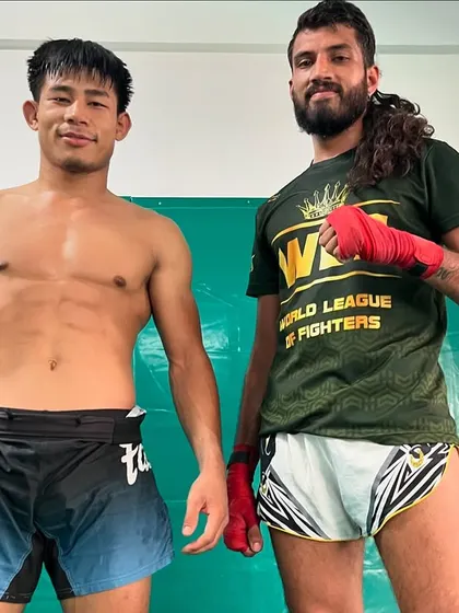 A weekend class with one of our coaches, followed by two Muay Thai specialists after a tough sparring session. We have a deep pool of talent to train with.