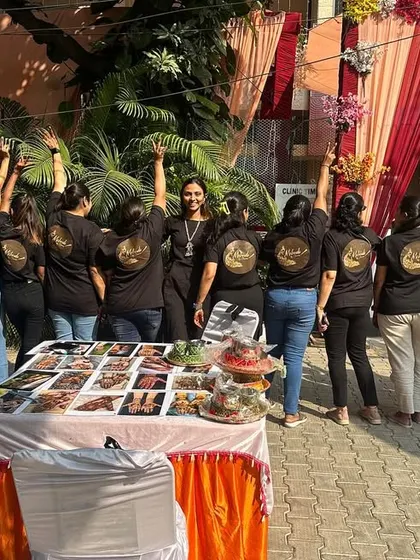 Team Charmi Mehendi, ready for action. So proud of my talented artists.