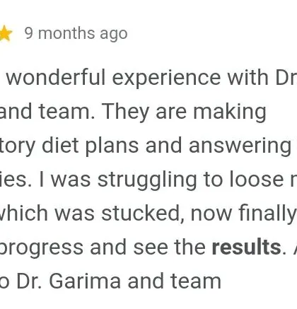 It's common to feel stuck when trying to lose weight. This client was struggling with a weight plateau but finally saw progress and results after starting one of my satisfactory diet plans.