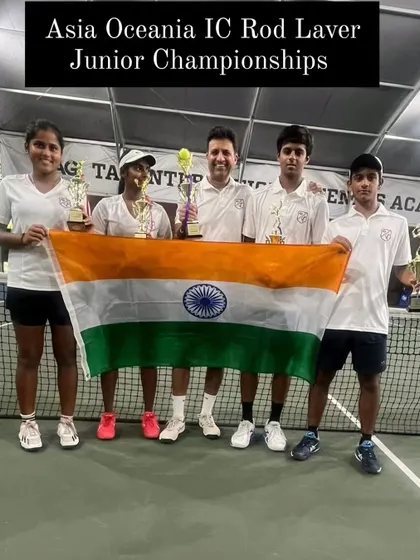 A proud moment for us as our player Aradhya Kshitij played a key role in Team India's victory at the Asia Oceania IC Rod Laver Junior Championships. We train players for high-pressure team events.