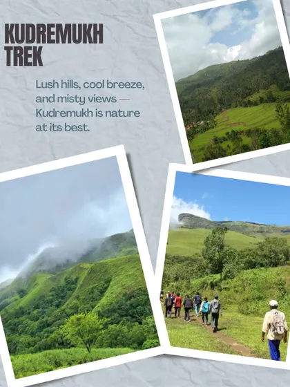 For the trekkers, we organize trips to Kudremukh near Mysore. The lush hills, cool breeze, and misty views make it one of the best treks in the Western Ghats.
