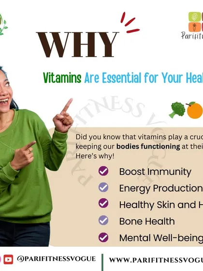 This graphic explains why vitamins are so essential for your health. They boost immunity, support energy production, and contribute to healthy skin, hair, and bones.