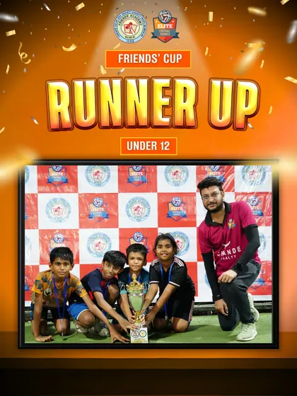 Battling to the very end. Our Under-12 squad fought hard to secure the Runner-Up position in the Friends' Cup. This experience builds the resilience and competitive spirit necessary for future success.