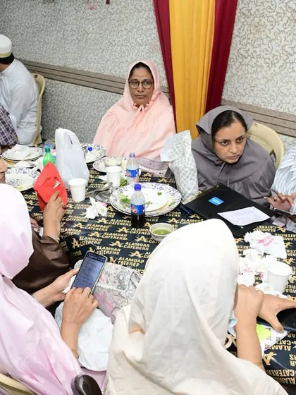 A group of ladies from the Bohra community gathered for a meal. Our space is perfect for group get-togethers.