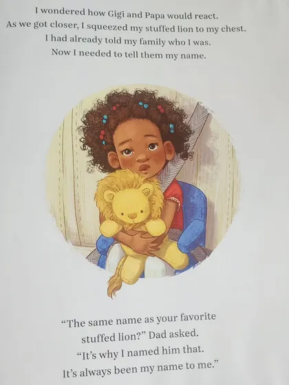 In the story, Calvin names himself after his favorite stuffed lion. It's a touching detail that shows how children use the world around them to understand and express their identity.