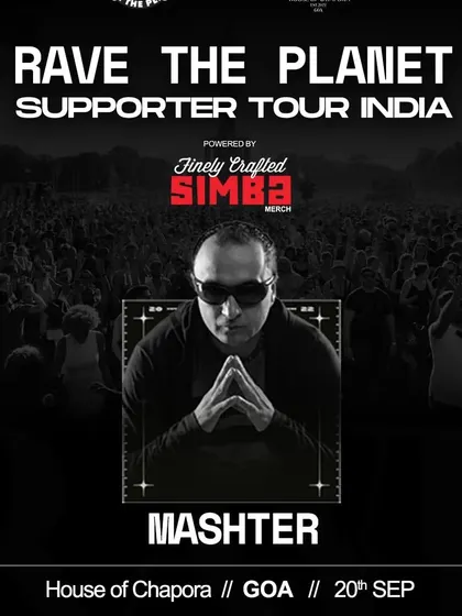 My individual artist poster for the Rave The Planet supporter tour in Goa. This event helped bridge the gap between the Indian and German techno scenes.