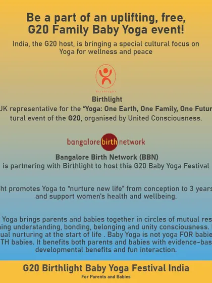 This graphic lists the many developmental benefits of baby yoga, from improving sleep patterns and digestion to enhancing communication between babies and parents. Join us for a free session to experience it yourself.