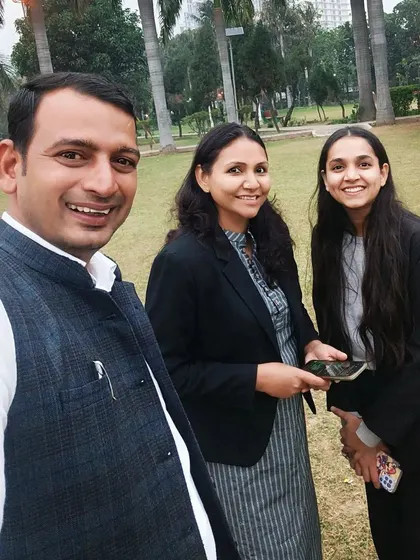 A pleasant outdoor moment with my colleagues from Lawyer Mitra. A strong team dynamic is built both inside and outside the office.