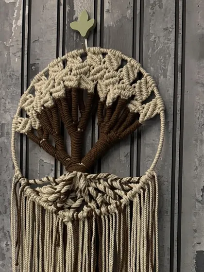 This Tree of Life wall hanging is ready to be dispatched to a new home. It's a meaningful and beautiful gift for any occasion.