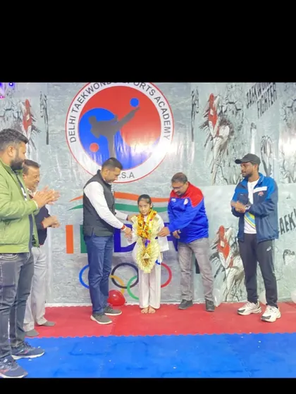 Celebrating Naysha's bronze medal win at the 38th Sub-Junior National Taekwondo championship. We are all so proud of her.