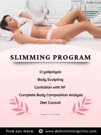My slimming program is a complete solution that goes beyond a single treatment. It includes a range of procedures like Cryolipolysis and Body Sculpting, a full body composition analysis to track progress, and a professional diet consultation to support your journey.