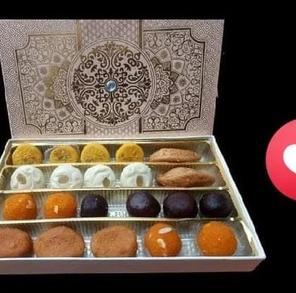 Celebrate your special moments with our handcrafted sweet boxes. This assortment features a variety of traditional sweets like Rasagola, Ladoo, and more, making it the perfect gift for festivals and corporate events.