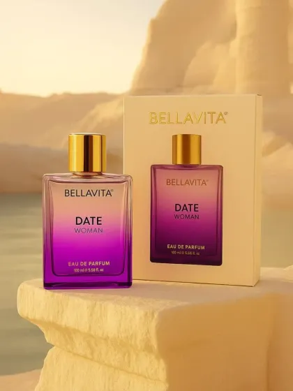 The Bella Vita "Date" woman perfume, another one of the beautiful fragrances available for personalization.