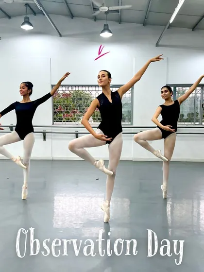 Little eyes, big dreams. A special Observation Day where our youngest dancers watch their seniors in class, dreaming of the day they'll be there too.