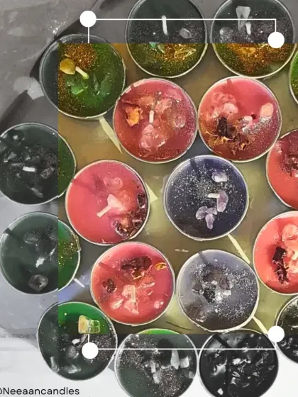 Hand-poured magic in every tin. This is a collection of my crystal and herb-infused tealights, each blended with a specific intention to match your vibe.