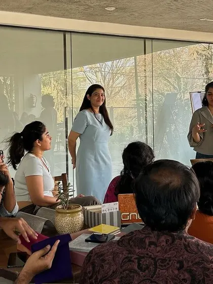 The workshop presenters addressing our team.