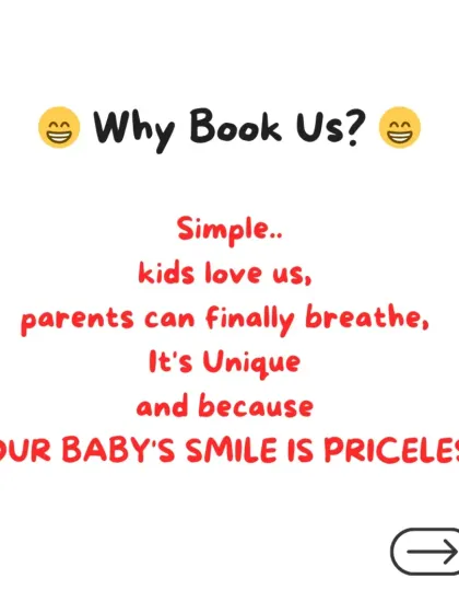 Why book my show? It's simple. Kids are completely entertained, which means parents can finally relax and enjoy the party too. It's a unique experience, and your child's smile is priceless.
