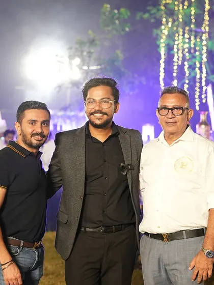 Our leadership team on-site at an event. Their hands-on approach ensures that our high standards of quality and service are maintained at all times.