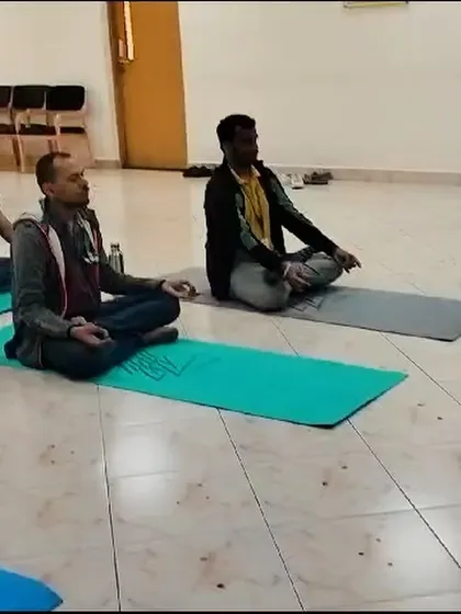 Participants deeply engaged in their meditation practice.