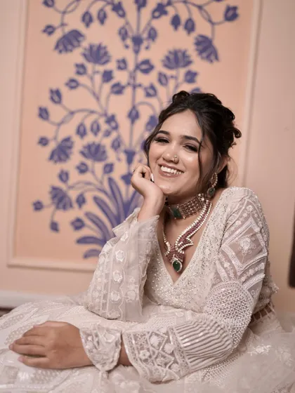 Another joyful, candid shot. This hairstyle is designed to look beautiful and natural, capturing the client's personality.