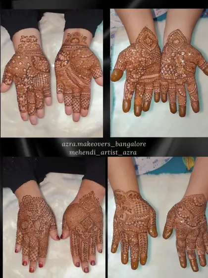 This collage features a range of non-bridal designs, showing the different levels of intricacy I offer.