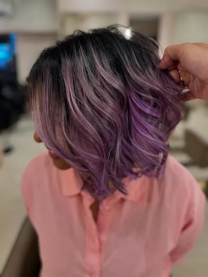 Fresh lilac love. This beautiful pastel purple is a dream. This is a bleach color, perfect for a soft, fantasy look. (No filter)