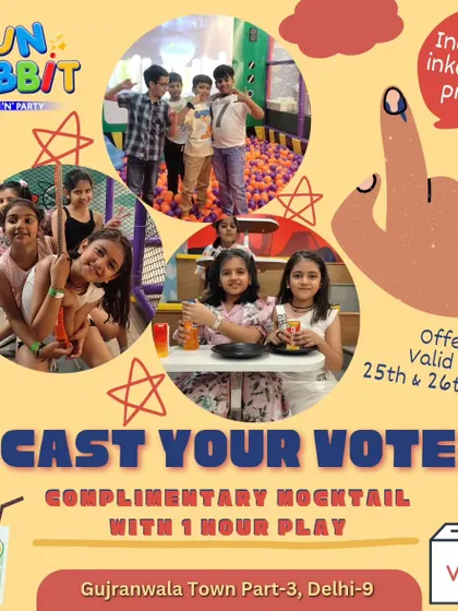 We encourage everyone to participate in democracy. This offer gave a complimentary mocktail to families who visited after casting their vote.