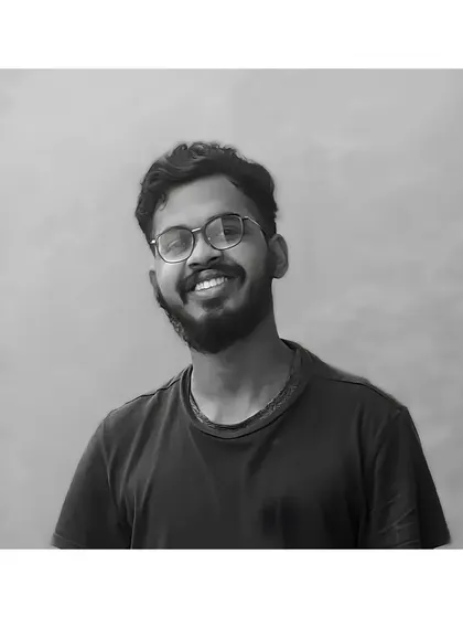 A portrait of Ar. Avyay Sankar, our talented 3D rendering artist.