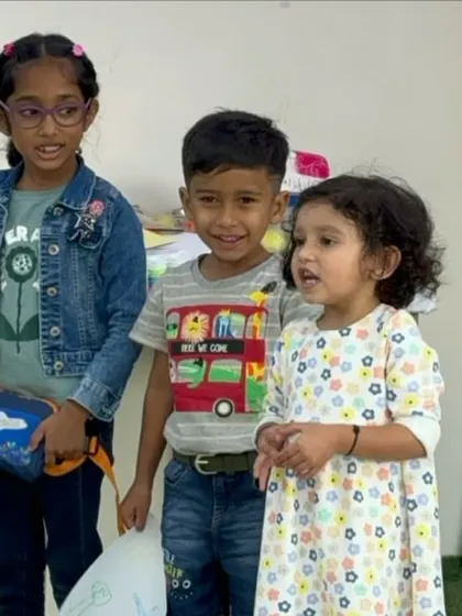 Our little artists are always eager to share their thoughts and experiences. We encourage them to be confident and expressive, both in their art and in person.