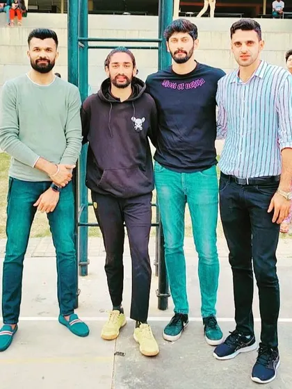 Posing with some of the trendsetters in the Indian volleyball scene. Being part of this community is a huge part of my life.