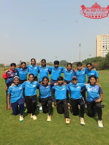 Our girls' team, united and ready for their match at the AT Cup Tournament.