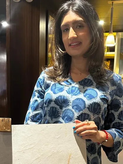 At a Face Yoga event I conducted in collaboration with several wellness brands. Face yoga is a great tool for releasing facial tension, much of which comes from work stress.