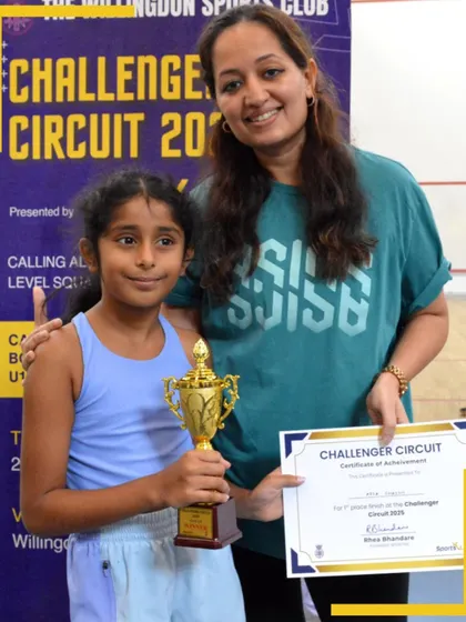 First place feels great. A young champion smiles with her trophy at the Challenger Circuit 2025.