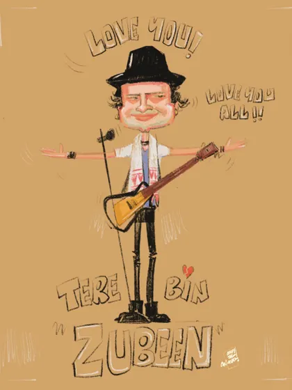 A heartfelt caricature tribute to the Assamese musical icon, Zubeen Garg. This was my way of honoring his contribution to music.