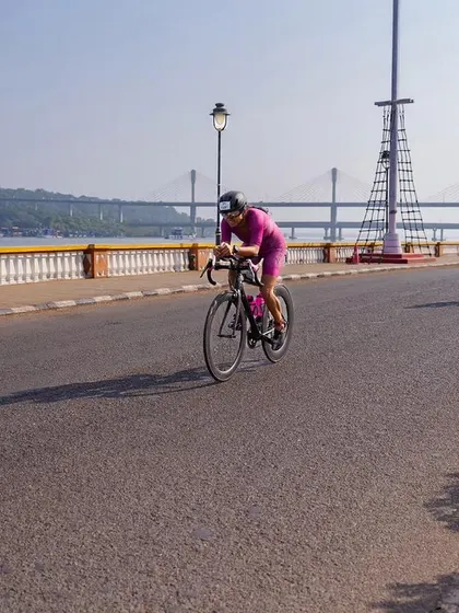 You'll train on the actual IRONMAN 70.3 Goa route, like this stretch right here. Knowing every climb, turn, and the feel of the road gives you a massive home-ground advantage. We don't just prepare you for a race, we prepare you for *this* race.