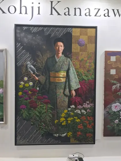 A duplicate of image 165, a beautiful painting by Kohji Kanazawa capturing the elegance of Japanese culture.
