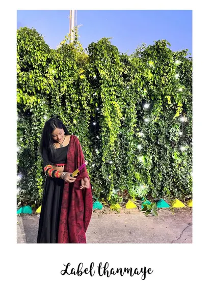 Another shot of the dandiya night outfit.