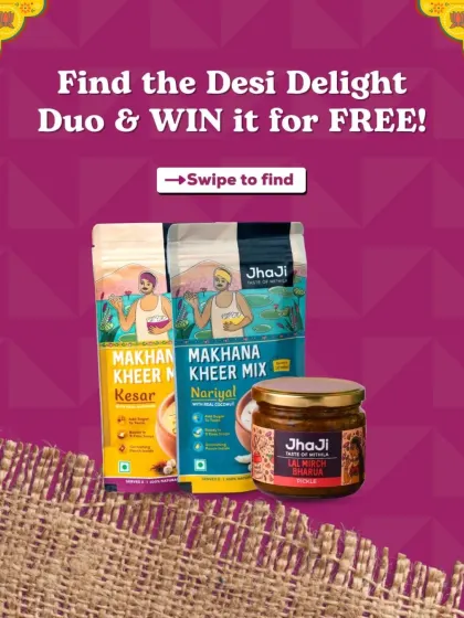 What is a big match without a big desi treat? We are giving away our Desi Delight Duo for free. Just find the hidden items in the next image to win.