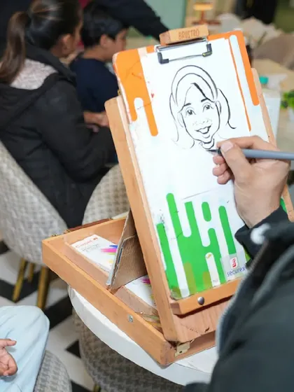 Our exclusive packages can include a caricature artist, providing guests with a unique and personalized party favor to take home.