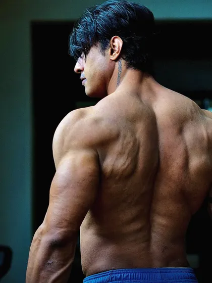 Nothing can break my mindset. I am bulletproof. A powerful back shot that represents mental and physical toughness.