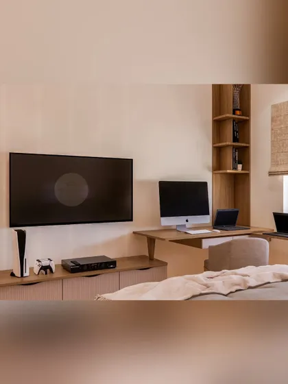 A collection of our bedroom designs, showcasing various styles from modern minimal to ethnic traditional. Each space is crafted to be a unique sanctuary, featuring custom furniture, layered lighting, and thoughtful details.
